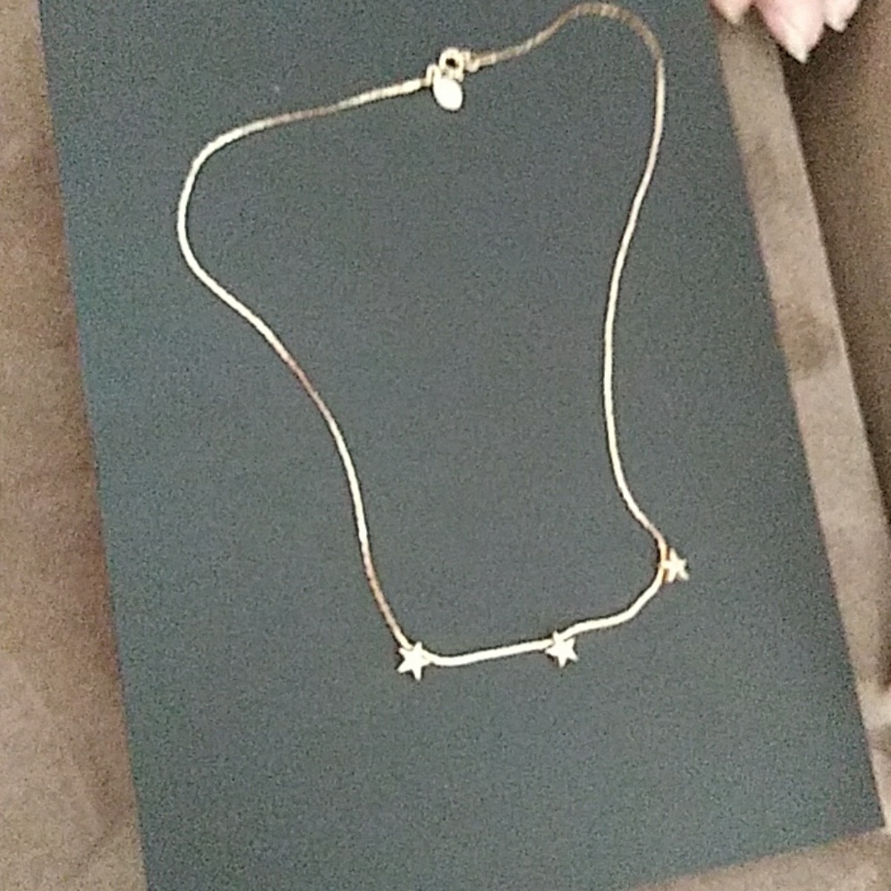 Avon rising star necklace gold tone old tone 17 in